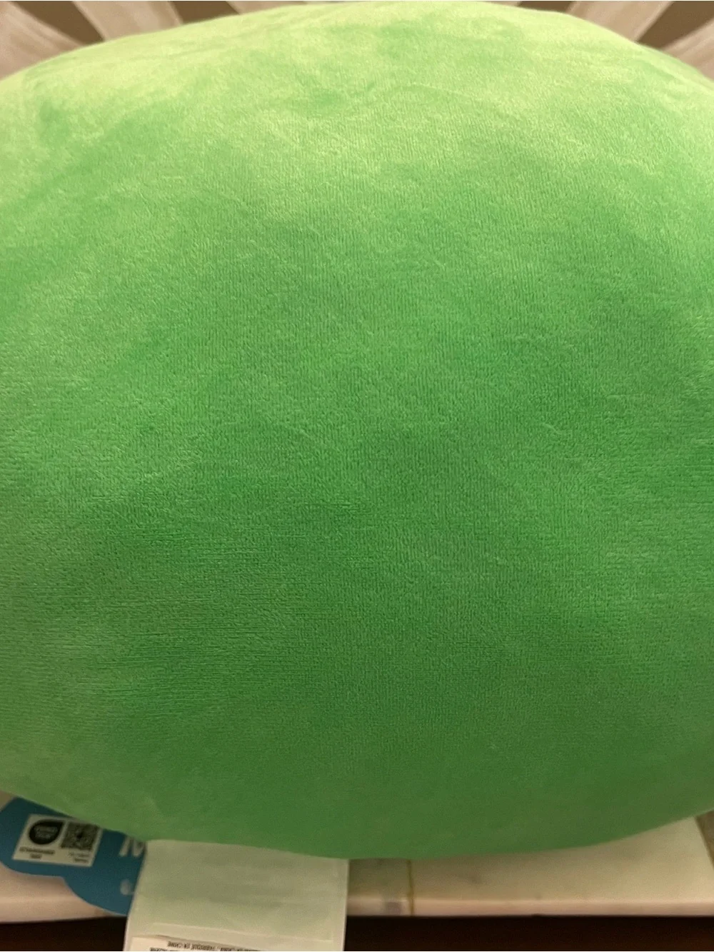 Hello Kitty Green Wreath Pillow with Red Bow